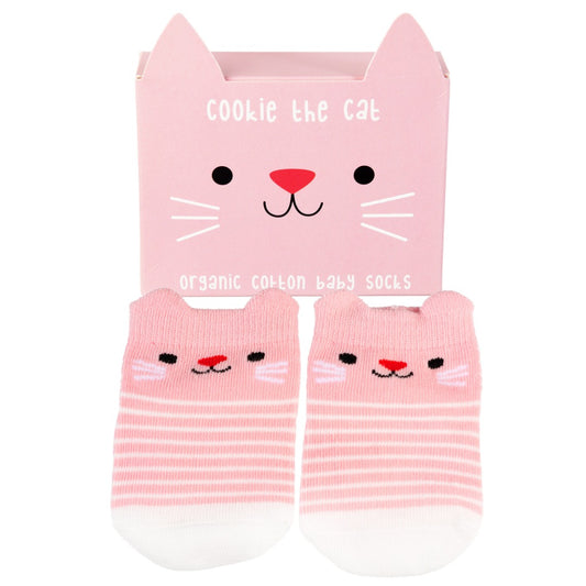 Cookie The Cat Roze Babysokjes