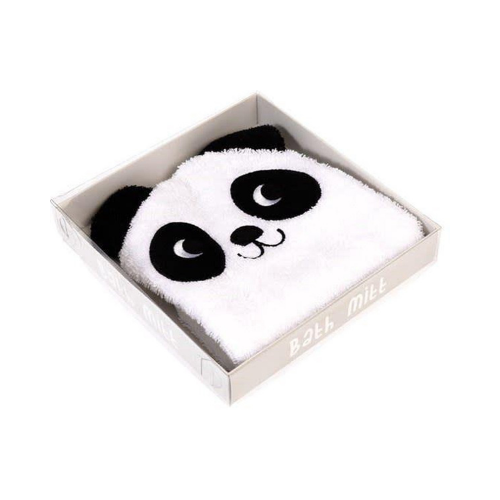 Baby Washand Miko the Panda zwart/wit